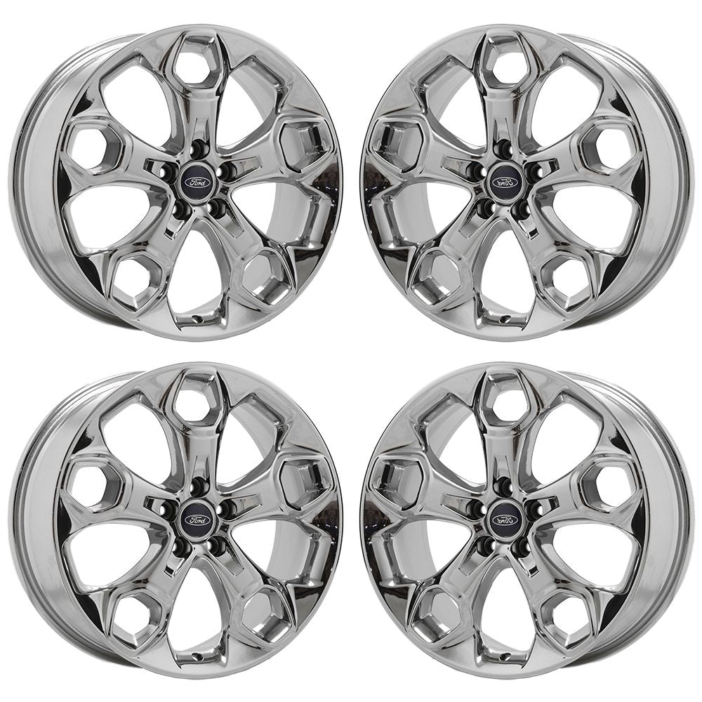 19" Ford Escape Bright Chrome wheels rims Factory OEM set 3947